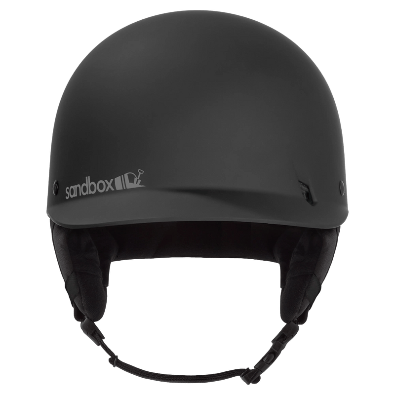 Front view of the Sanbox Classic 2.0 MIPS Helmet in Black colourway, unisex's model