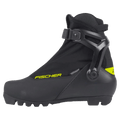 Side view of the Fischer RC3 Skate Ski Boots in Black colourway, unisex's model