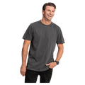 Front view of the Volcom Aust Wash Tee in Black colourway, men's model