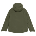 Back view of the Armada Kata 2L Jacket in Olive colourway, womens's model
