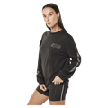 Side view of the PE NATION Glide Longsleeve Top Caviar Tops, 26/27 Womens's model