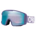 Main view of the Oakley Line Miner XM Goggles in Lilac, Prizm Sapphire lens, unisex model