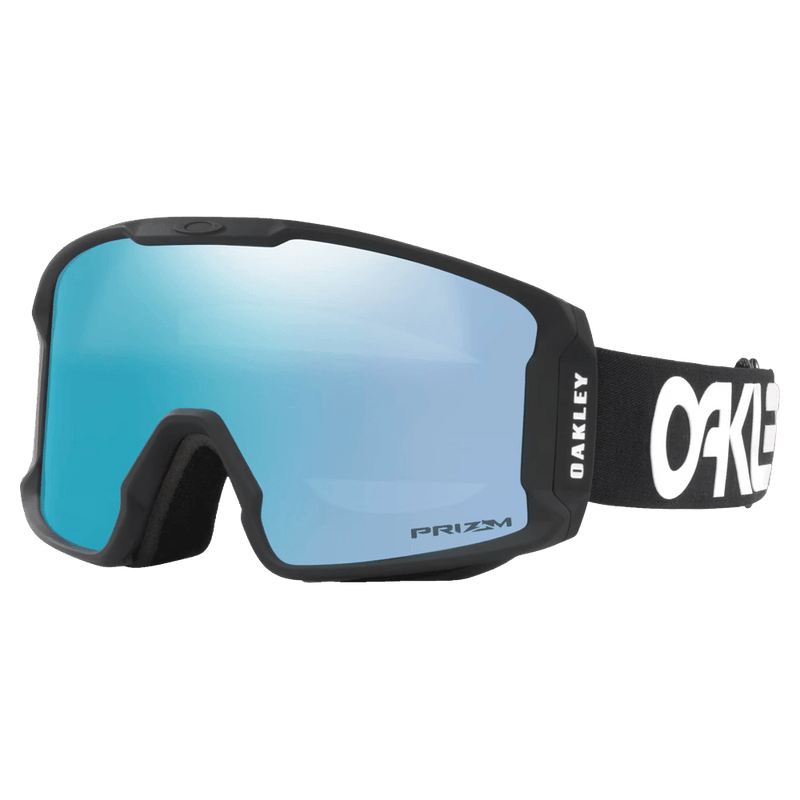 Main view of the Oakley Line Miner XL Goggles in F. Pilot Black, Prizm Sapphire lens, unisex model