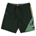 Main view of the Volcom Vee Bee Mod Short in Scarab colourway, men's model