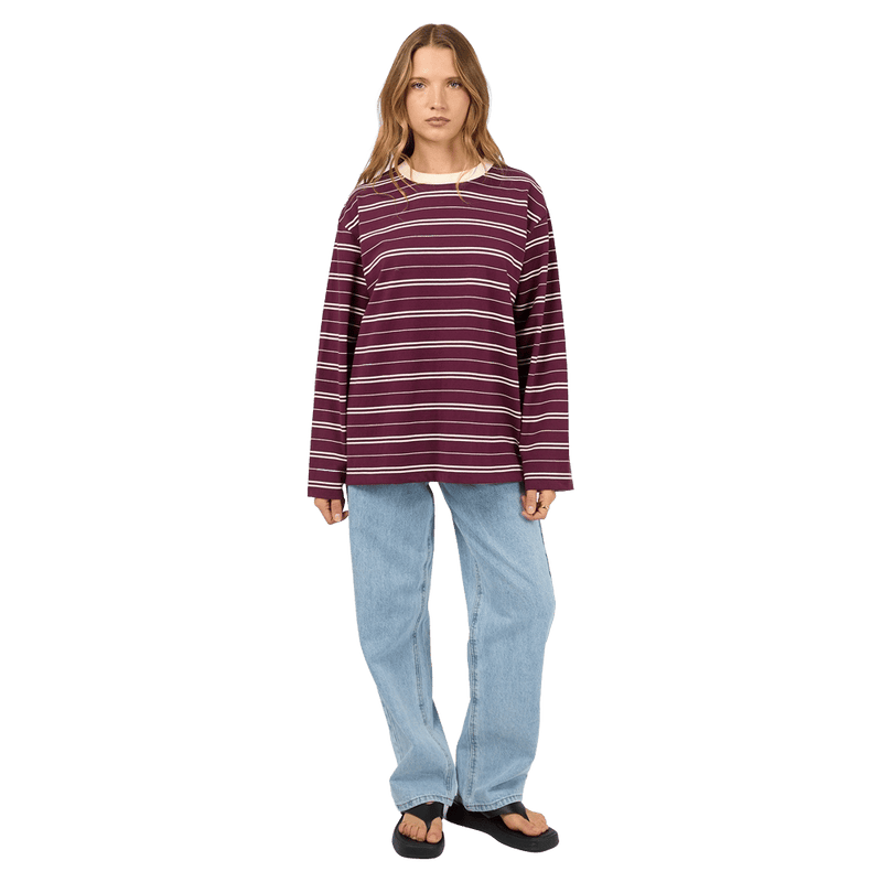 Stripe Long Sleeve Tee - Womens