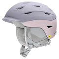 Main view of the Smith Liberty Mips Helmet in Matte Lunar Fog and Blush colourway, unisex's model