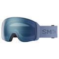 Main view of the Smith 4D MAG XL Goggles in Granite Blue, Everyday Blue Mirror lens, unisex model