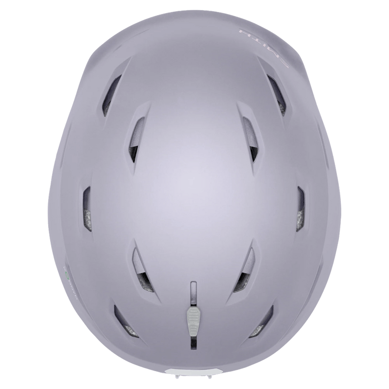 Top view of the Smith Liberty Mips Helmet in Matte Lunar Fog and Blush colourway, unisex's model