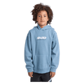 Front view of the St Goliath Challenger Hoodie in Mid Blue colourway, kids's model
