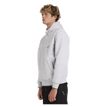 Side view of man wearing the Billabong Adiv Mock Pop Hoodie in Light Grey Heather