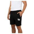 Side view of the St Goliath Interval Shorts in Black colourway, men's model
