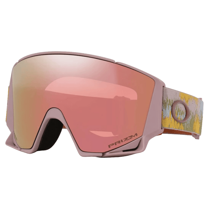 Main view of the Oakley Flow Scape XM Goggles in Static, Prizm Rose Gold and Iced lens, unisex model