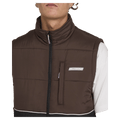 Front close view of man wearing the Billabong Journey Puffer in Black