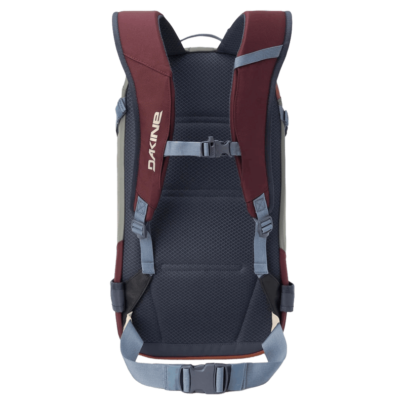 Back view of the Dakine Heli Pro 20L Backpack in HIGH SIERRA colourway, unisex's model