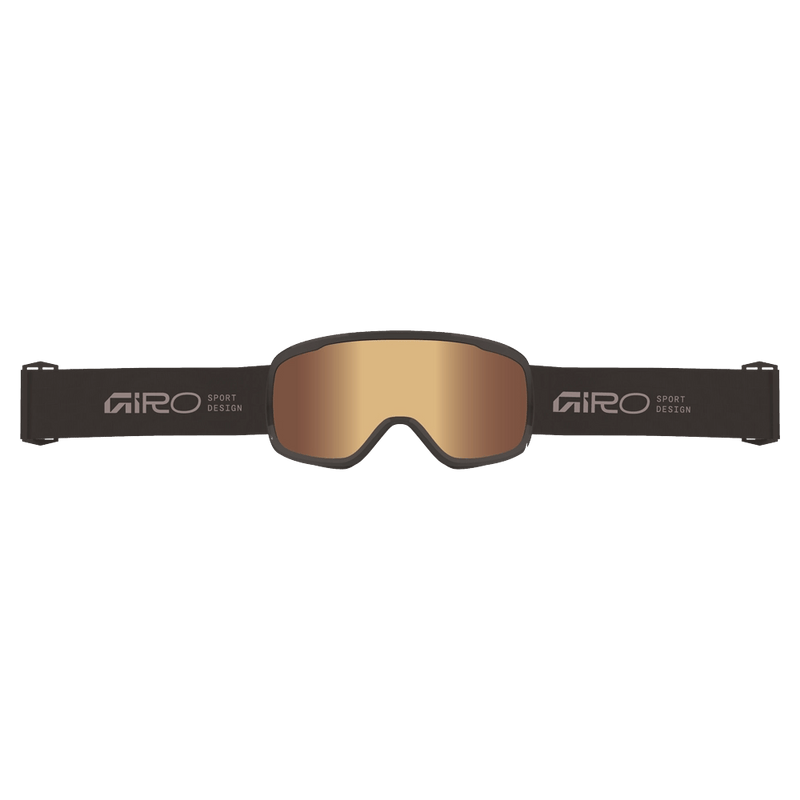 Strap view of the Giro Cruz Goggles in Stacked Sky Blue, Grey Cobalt lens, unisex model