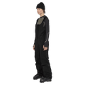 Side view of the Armada Rayleigh 3L Bib in Black colourway, women's model