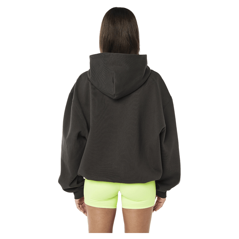 Back view of the PE NATION Glide 2.0 Hoodie Caviar Jumper, 26/27 Womens's model