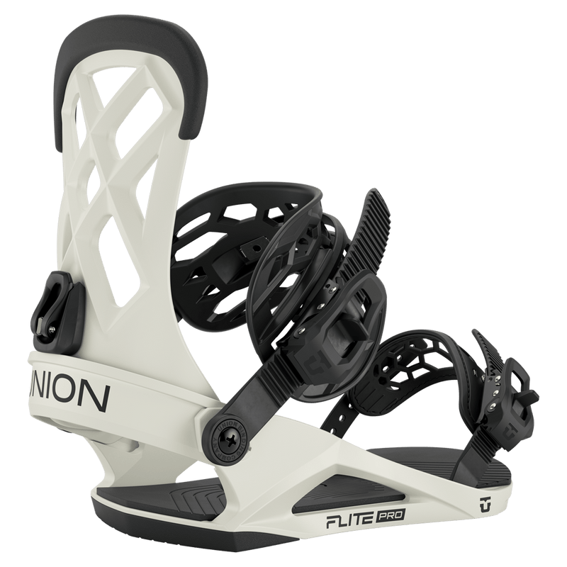Union Flite Pro Snowboard Bindings Bone White