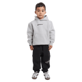 Full-body view of the St Goliath Freestyle Track Pant in Black colourway, toddler's model
