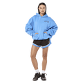 Full view of the PE NATION Glide Hoodie Marina Jumper, 26/27 Womens's model