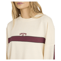 Front view of women wearing the Billabong Endless Ease Sweater in Salt Crystal