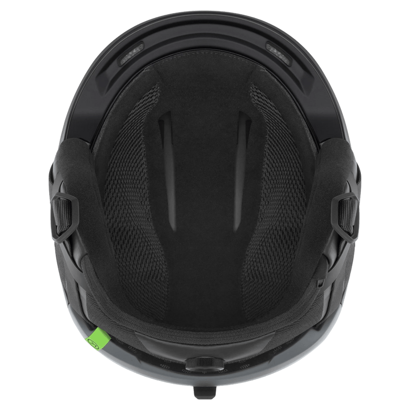 Inside view of the Smith Descend MIPS AF Helmet in Matte Black colourway, unisex's model