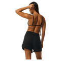 Back view of the Rip Curl Premium Surf Shorts in Black colourway, women's model