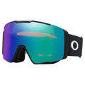 Main view of the Oakley Line Miner Pro XL Goggles in Black, Prizm Argon and Iced lens, unisex model