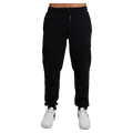 Front view of the St. Goliath Tech Track Pants in Black colourway, men's model