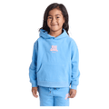Front view of the Eve Girl Sport Club Hoodie in Blue colourway, toddler's model