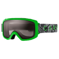 Main view of the Carve Glide Goggles in Matte Green, Grey lens, unisex model