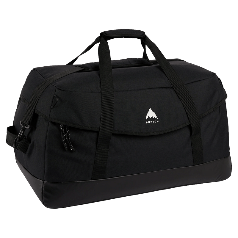Main view of the Burton Flight Attendant 90L Duffle Bag in True Black colourway, unisex's model