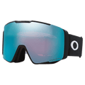 Main view of the Oakley Line Miner Pro XL Goggles in Black, Prizm Sapphire and Iced lens, unisex model