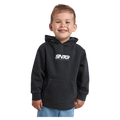 Front view of the St Goliath Challenger Hoodie in Washed Black colourway, kids's model