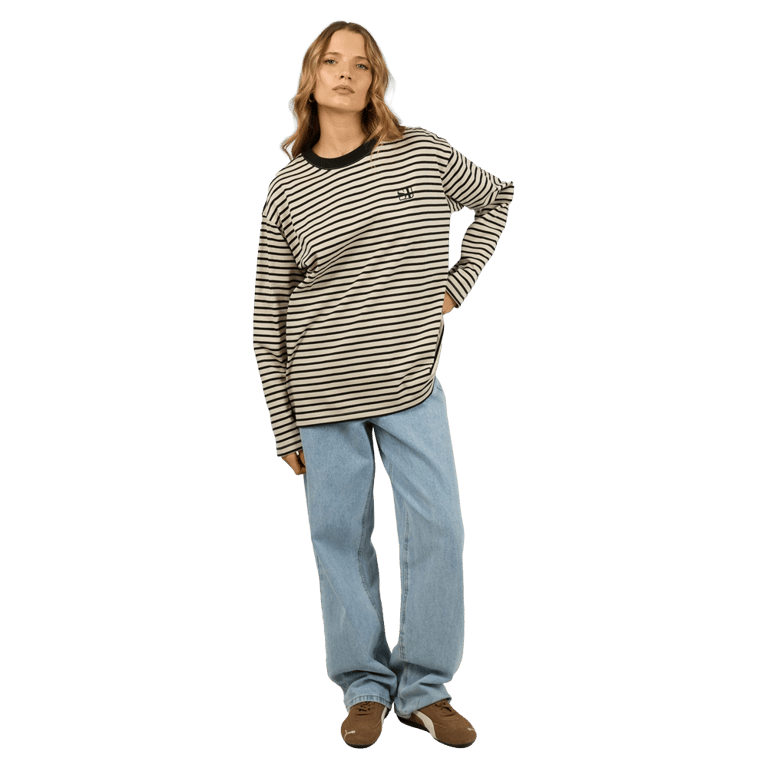 Foundation Stripe L/S Tee - Womens