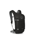 Side view of the OSPREY Glade 12 Black Bags, 26/27 Unisex's model