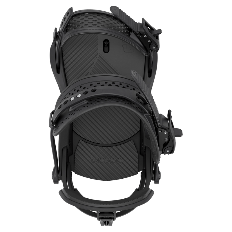 Black Union Force Snowboard Binding Birdseye View
