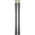 Base view of theAtomic 2027 Redster Q9 Revoshock S Ski with I12 GW Binding, shown as a pair, with a plain black base, pale yellow tips and black branding.