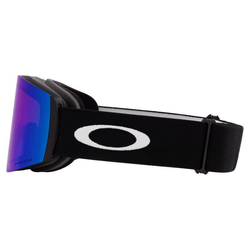 Side view of the Oakley Fall Line XL Goggles in Matte Black, Prizm Argon lens, unisex model