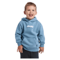 Front view of the St Goliath Challenger Hoodie in Mid Blue colourway, kids's model