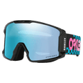 Main view of the Oakley Line Miner XL Goggles in Chex Black, Prizm Sapphire lens, unisex model