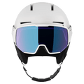 Front view of the Salomon Osmo Pro Sigma Photo Visor Helmet in White colourway, unisex's model