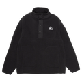 Main view of the Armada Kenlem Fleece Popover in Black colourway, unisex's model