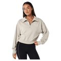 Main view of the PE NATION Tranquility Zip Sweat Washed Moonstruck Jumper, 26/27 Womens's model