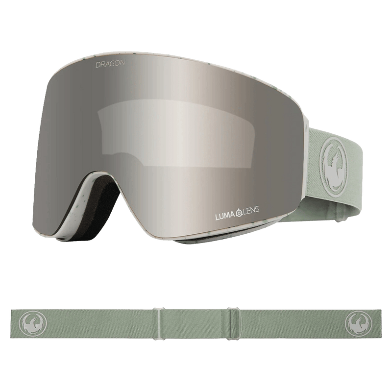 Main view of the Dragon PXV LB Goggle in Reused colourway, unisex's model