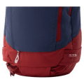 Bottom view of the Dakine Heli Pro 24L Backpack in NAVAL ACADEMY colourway, unisex's model