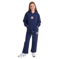 Full-body view of the Eve Girl Sport Club Hoodie in Navy colourway, girls's model
