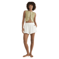 Front view of a woman wearing the Your Crush Shirt - Womens from Billabong in Light Olive