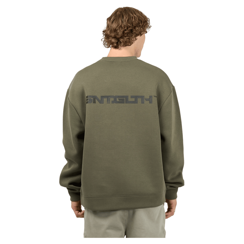 Back view of the St. Goliath Sensor Crew in Khaki colourway, men's model