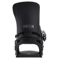 Back view of the Burton Cartel Bindings in True Black colourway, mens/unisex's model